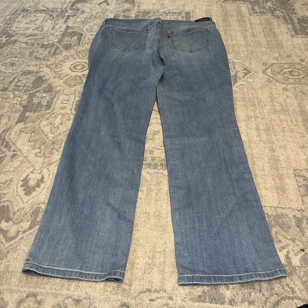 Levis 505 Straight Leg Jeans Womens Sz 14‎ 32 X 32 Mid Rise Blue Denim